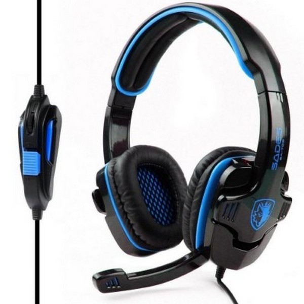 Навушники накладні провідні з мікрофоном Sades SA-708 Stereo Gaming Headphone Black Blue, SA-708 Stereo Gaming Headphone
Навушники накладні провідні з мікрофоном Sades SA-708 Stereo Gaming Headphone Black Blue, SA-708 Stereo Gaming Headphone