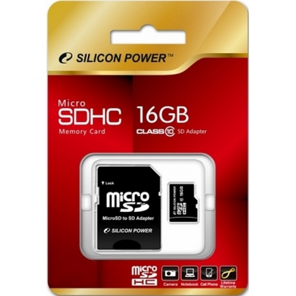 Карта памяті microSDHC 16 Gb class 10 Silicon Power + SD SP016GBSTH010V10-SP, 16 GB microSDHC Class 10 + SD adapter SP016GBSTH010V10-SP
Карта памяті microSDHC 16 Gb class 10 Silicon Power + SD SP016GBSTH010V10-SP, 16 GB microSDHC Class 10 + SD adapter SP016GBSTH010V10-SP