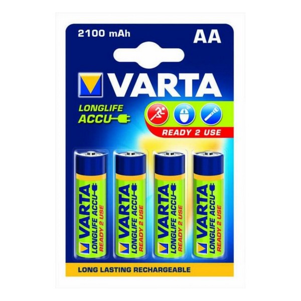 Акумулятор AA 2100mAh Varta Longlife Accu NiMh блістер (4 шт, Accu AA/HR06 NI-MH 2100 mAh
Акумулятор AA 2100mAh Varta Longlife Accu NiMh блістер (4 шт, Accu AA/HR06 NI-MH 2100 mAh