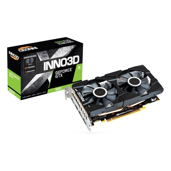 Відеокарта INNO3D GeForce GTX 1660 Twin X2 (N16602-06D5-1521VA15, GeForce GTX 1660 Twin X2 (N16602-06D5-1521VA15)
Відеокарта INNO3D GeForce GTX 1660 Twin X2 (N16602-06D5-1521VA15, GeForce GTX 1660 Twin X2 (N16602-06D5-1521VA15)
