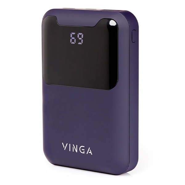 Додатковий акумулятор 10000 mAh Vinga Display soft touch purple (BTPB0310LEDROP, BTPB0310LEDROBK
Додатковий акумулятор 10000 mAh Vinga Display soft touch purple (BTPB0310LEDROP, BTPB0310LEDROBK