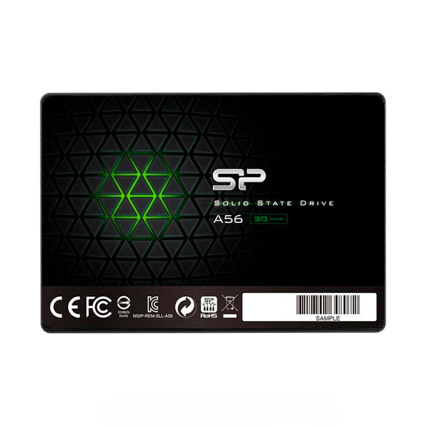 ЖОРСТКИЙ ДИСК ВНУТРІШНІЙ SSD SILICON POWER A56 (SP256GBSS3A56B25) BLACK 256GB 0