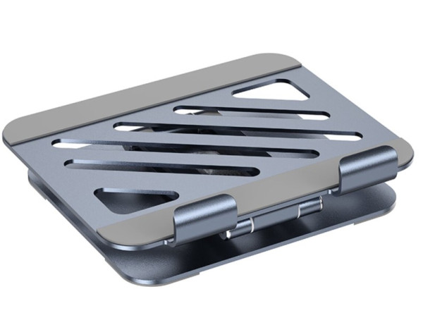 ПІДСТАВКА ПІД НОУТБУК BOROFONE BH115 VITO METAL ROTATING TABLET HOLDER METAL GRAY 4
