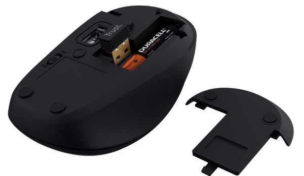 МИШКА TRUST YVI+COMPACT MULTI-DEVICE WIRELESS MOUSE BLACK 3