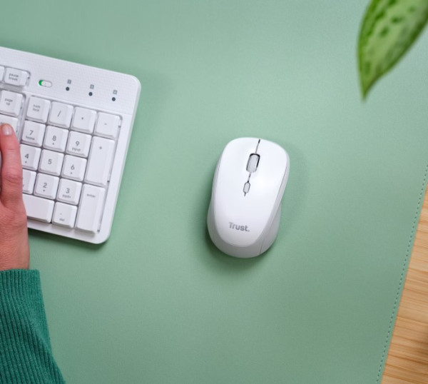 МИШКА TRUST YVI+COMPACT MULTI-DEVICE WIRELESS MOUSE WHITE 4