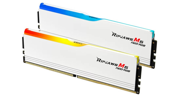 ОПЕРАТИВНА ПАМ'ЯТЬ G.SKILL 32GB (2X16GB) DDR5 6000 MHZ CL30 RIPJAWS M5 NEO RGB WHITE (F5-6000J3038F16GX2-RM5NRW) 1