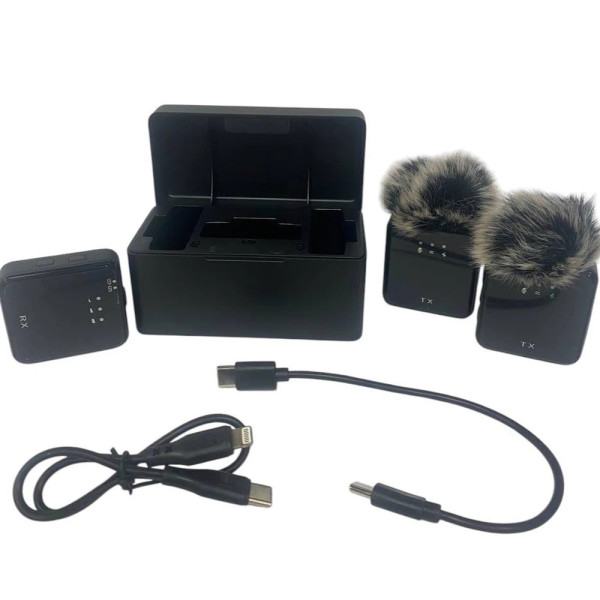 МИКРОФОН XOKO K100 LIGHTNING-TYPE-C BLACK 2 ШТ (K100-BK) 1