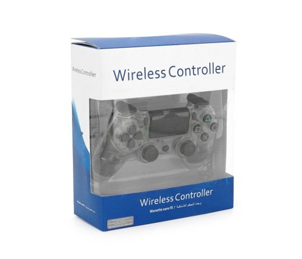 ГЕЙМПАД VOLTRONIC PS4 SONY WIRELESS-T/B TRANSPARENT BLACK 4