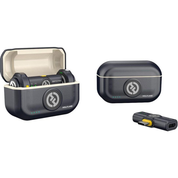 МІКРОФОННА РАДІОСИСТЕМА HOLLYLAND LARK M2 DUO WITH USB-C PLUG 1