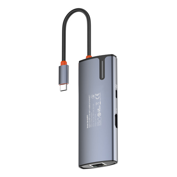 USB-ХАБ COLORWAY (CW-HUB02) 6-IN-1 TYPE-C PD 100W GRAY 7