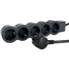 МЕРЕЖЕВИЙ ФІЛЬТР LEGRAND 694564 BLACK 5ХSCHUKO, 16А, 3М 1