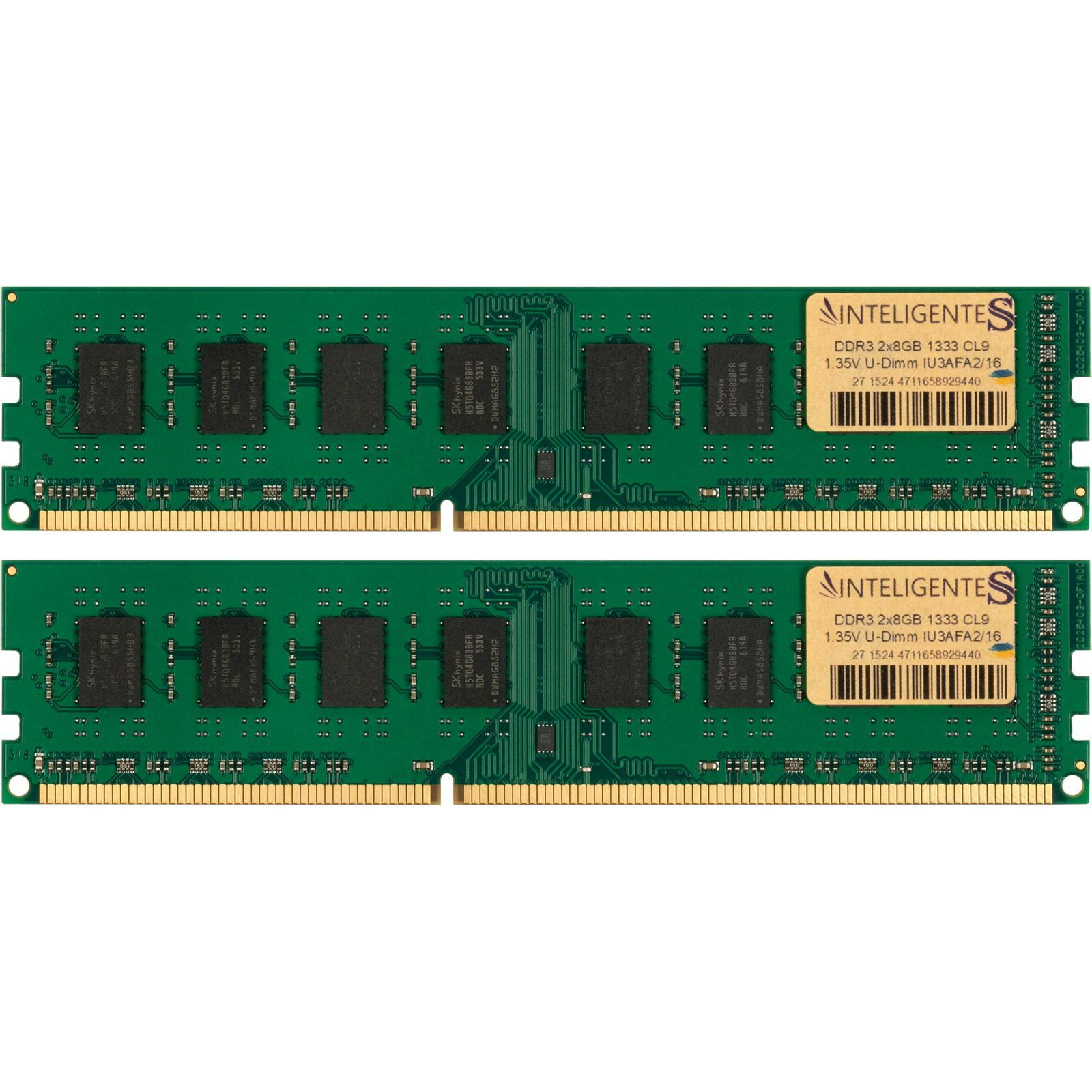 ОПЕРАТИВНА ПАМ'ЯТЬ INTELIGENTES 16GB (2X8GB) DDR3L 1333 MHZ (IU3AFA2/16) 0