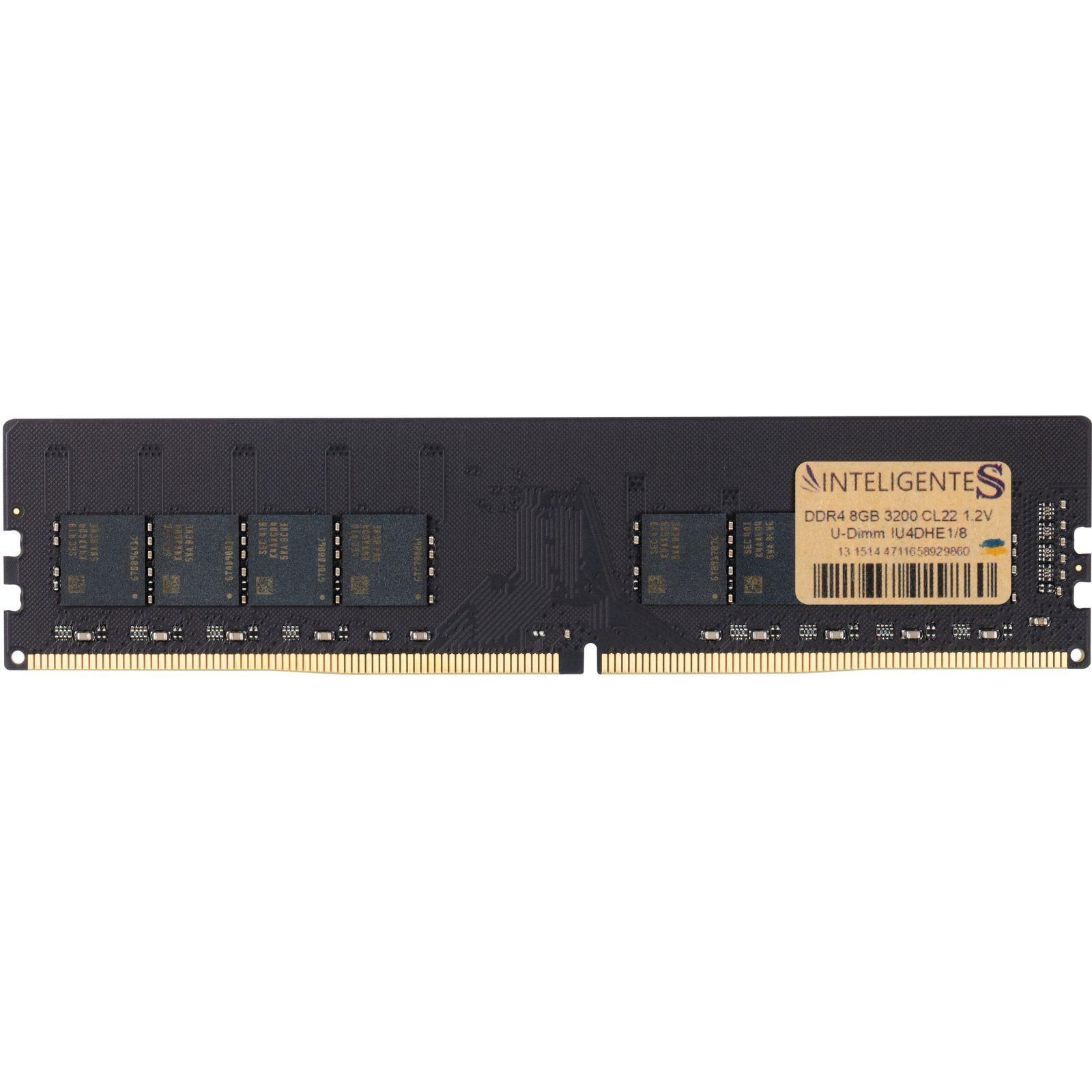 ОПЕРАТИВНА ПАМ'ЯТЬ INTELIGENTES 8GB DDR4 3200 MHZ CL22 (IU4DHE1/8) 0