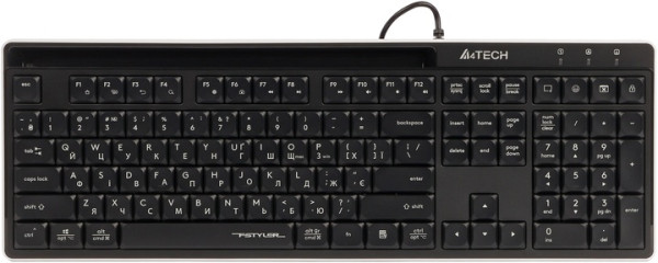 КЛАВІАТУРА A4TECH FX72 USB BLACK ENG / UKR 0
