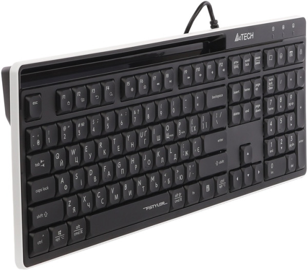 КЛАВІАТУРА A4TECH FX72 USB BLACK ENG / UKR 1