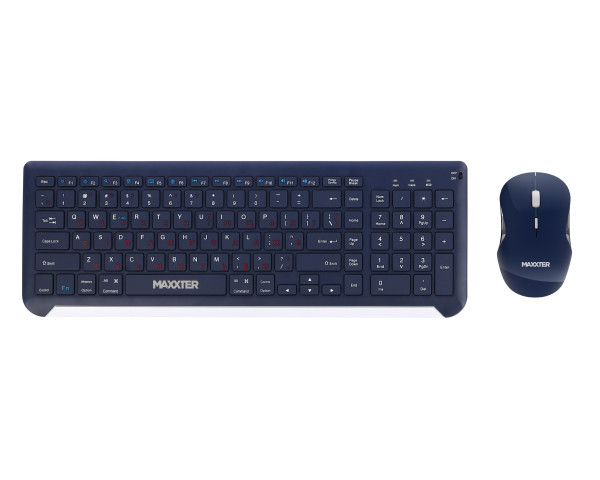 КОМПЛЕКТ КЛАВІАТУРА ТА МИША MAXXTER KMS-WCM-01BL-UA BLUE 0