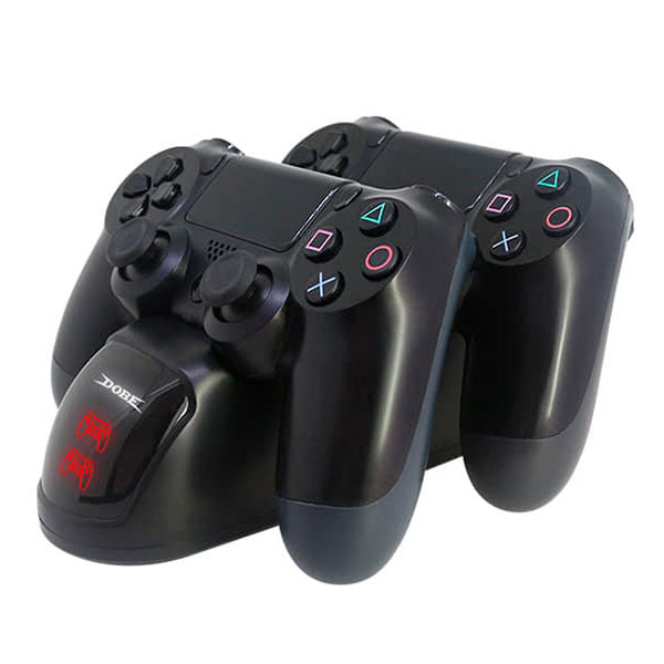 ЗАРЯДНА СТАНЦІЯ ДЛЯ ГЕЙМПАДА DOBE DUALSHOCK 4 BLACK 0