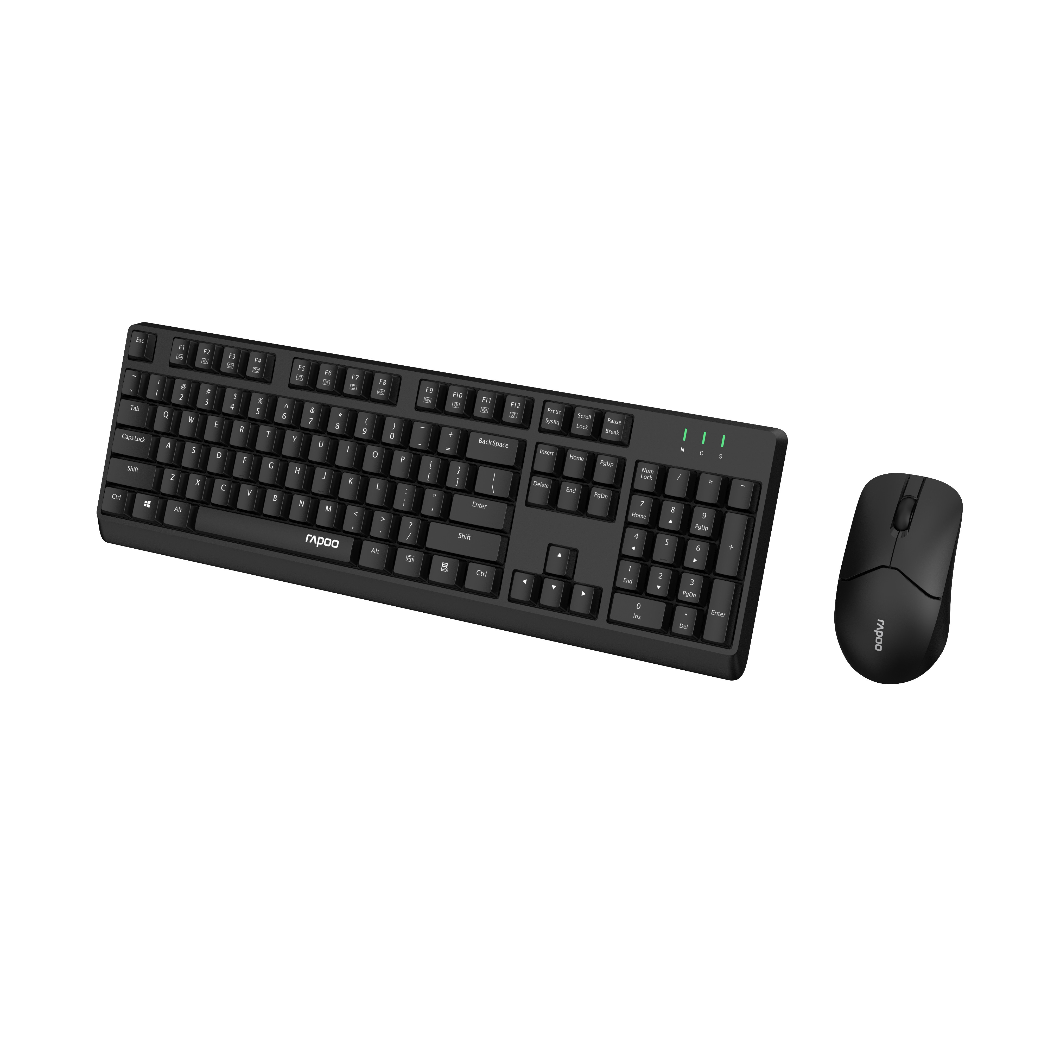 КОМПЛЕКТ КЛАВІАТУРА ТА МИША RAPOO X1500 WIRELESS BLACK 1