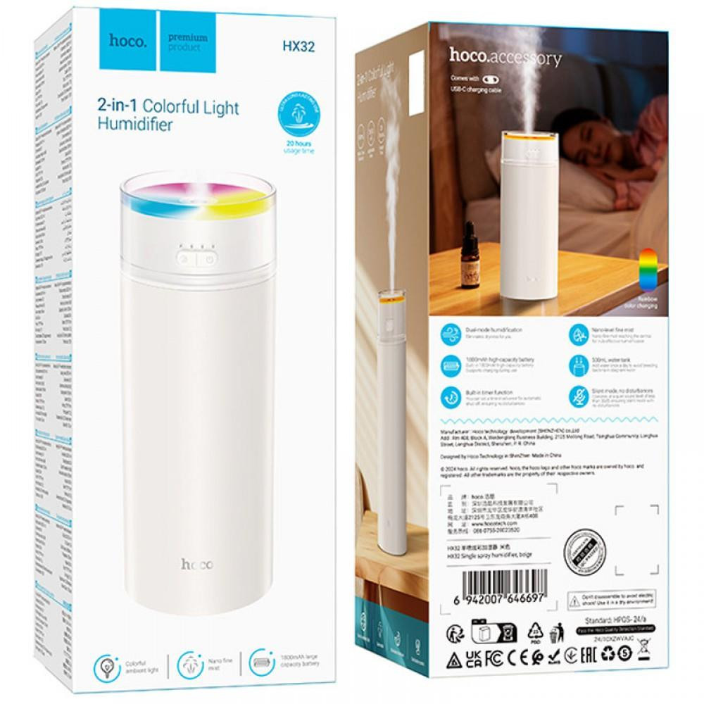 ЗВОЛОЖУВАЧ ПОВІТРЯ HOCO HX32 SINGLE BEIGE 4