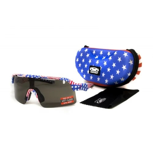 ТАКТИЧНІ ОКУЛЯРИ GLOBAL VISION HOLESHOT USA FLAG GRAY 1