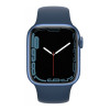 СМАРТ-ГОДИННИК APPLE WATCH SERIES 7 GPS 41MM BLUE ALUMINUM CASE WITH BLUE SPORT BAND (MKN13) А- (ВЖИВАНИЙ) 6