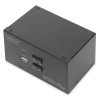 KVM ПЕРЕМИКАЧ DIGITUS (DS-12860) DESKTOP HDMA KVM, 2 PORT, DUAL DISPLAY, 4K 0