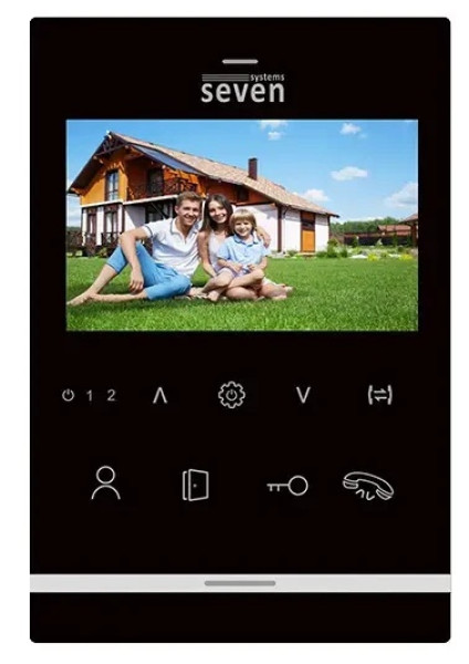 ВИДЕОДОМОФОН SEVEN SYSTEMS DP7541 BLACK 0