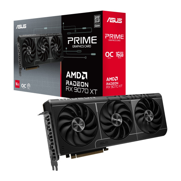 ВИДЕОКАРТА ASUS PRIME RADEON RX 9070 XT OC EDITION 16GB (PRIME-RX9070XT-O16G) 11