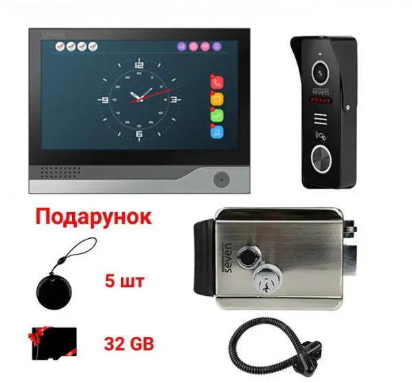 ВИДЕОДОМОФОН SEVEN SYSTEMS KD-7838D BLACK 0