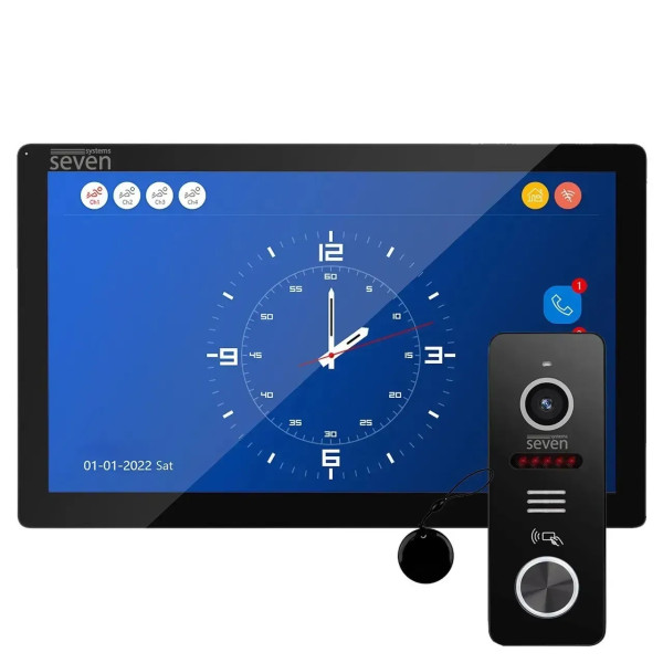 ВІДЕОДОМОФОН SEVEN SYSTEMS DP-7517/02KIT BLACK 0