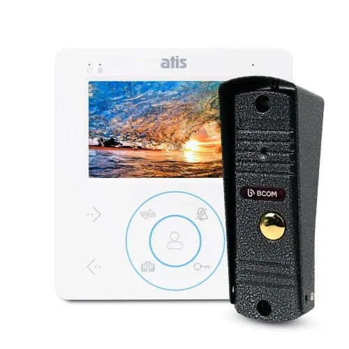 ВІДЕОДОМОФОН ATIS AD-480MW + BCOM BT-305HR SILVER 0