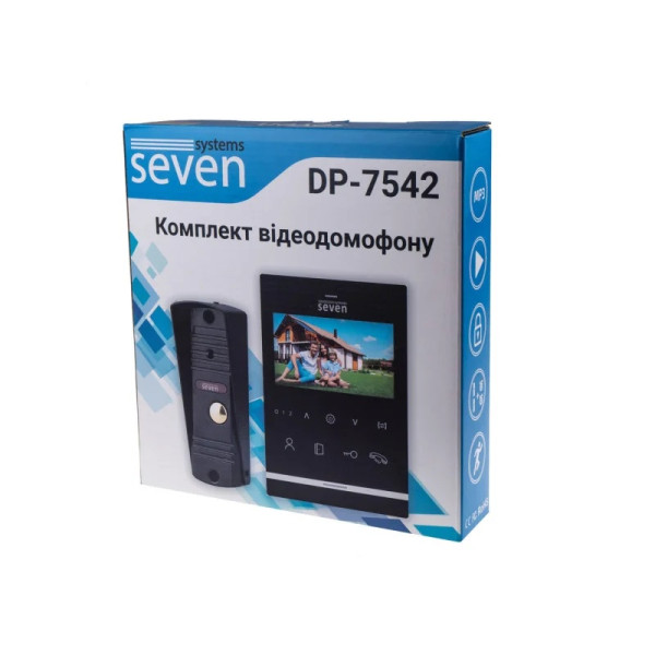 ВІДЕОДОМОФОН SEVEN SYSTEMS DP7542 KIT BLACK 4