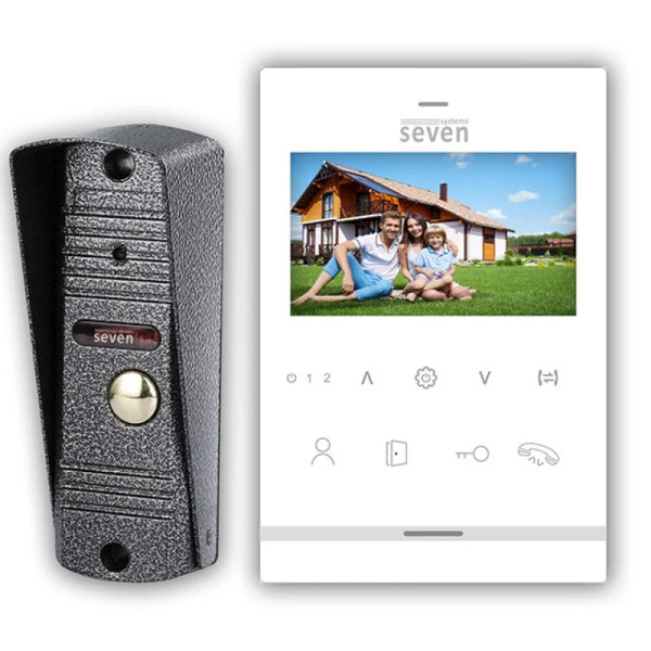ВІДЕОДОМОФОН SEVEN SYSTEMS DP7542 KIT WHITE 0