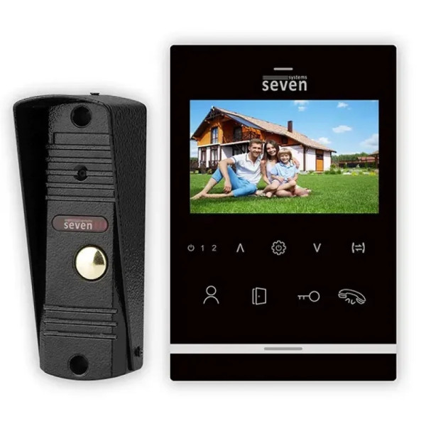 ВІДЕОДОМОФОН SEVEN SYSTEMS KD-7822D BLACK 0
