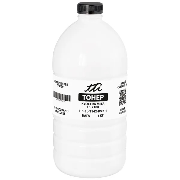 ПРИНТЕРНИЙ ТОНЕР TTI KYOCERA TK-3100, BLACK, FS-2100, ECOSYS M3040/M3540, 1 КГ, TTI (TSM-T142-BV2-1) BLACK 0