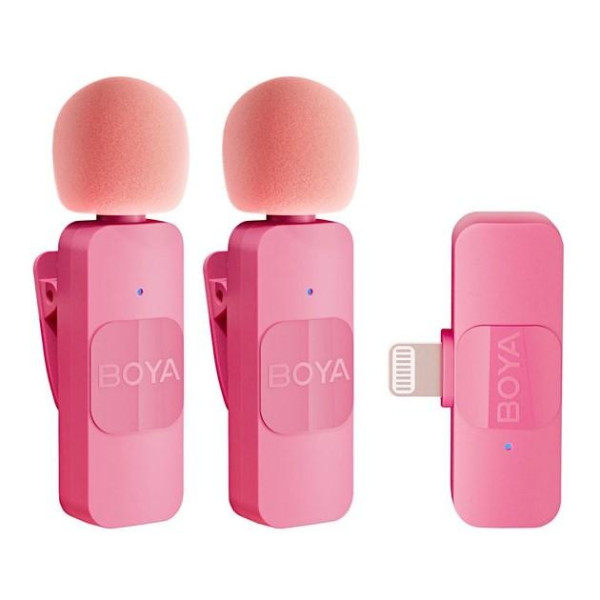 МИКРОФОН BOYA BY-V2 2ШТ LIGHTNING PINK 0