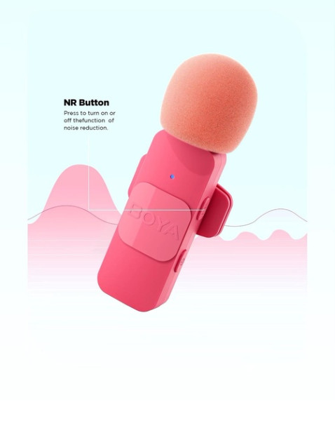МІКРОФОН BOYA BY-V1 1ШТ LIGHTNING PINK 5