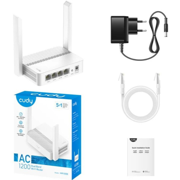 МАРШРУТИЗАТОР CUDY WR1200E WHITE (WR1200E_EU_V1.0) 8