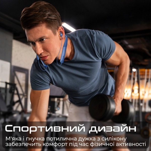 BLUETOOTH-ГАРНІТУРА PROMATE LEAP-200H BLUE (LEAP-200H.BLUE) 3