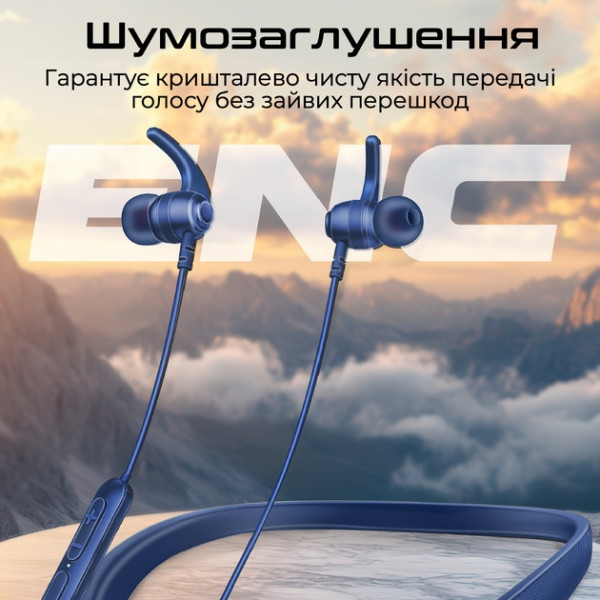 BLUETOOTH-ГАРНІТУРА PROMATE LEAP-200H BLUE (LEAP-200H.BLUE) 5