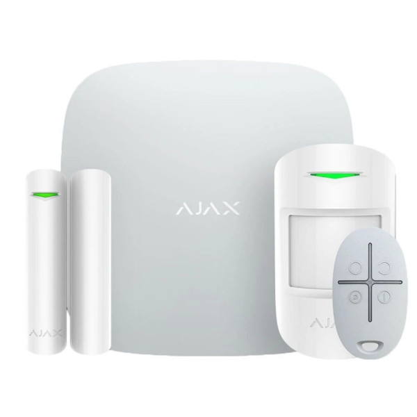 КОМПЛЕКТ СИГНАЛІЗАЦІЇ AJAX STARTERKIT + КАМЕРА UNIVEW C1L-2WN-G WHITE 0