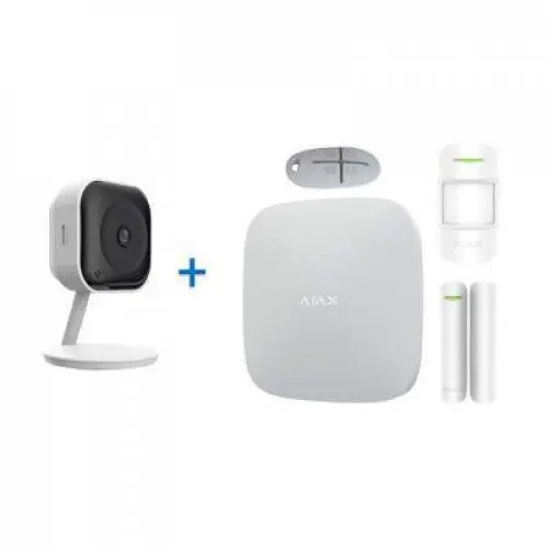 КОМПЛЕКТ СИГНАЛІЗАЦІЇ AJAX STARTERKIT + КАМЕРА UNIVEW C1L-2WN-G WHITE 1