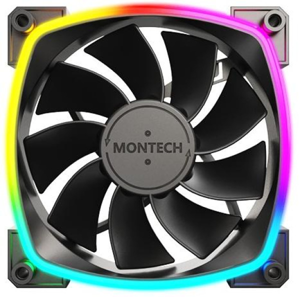 ВЕНТИЛЯТОР ДЛЯ ПК MONTECH RX120 PWM 3 IN 1 BLACK (B31) 2