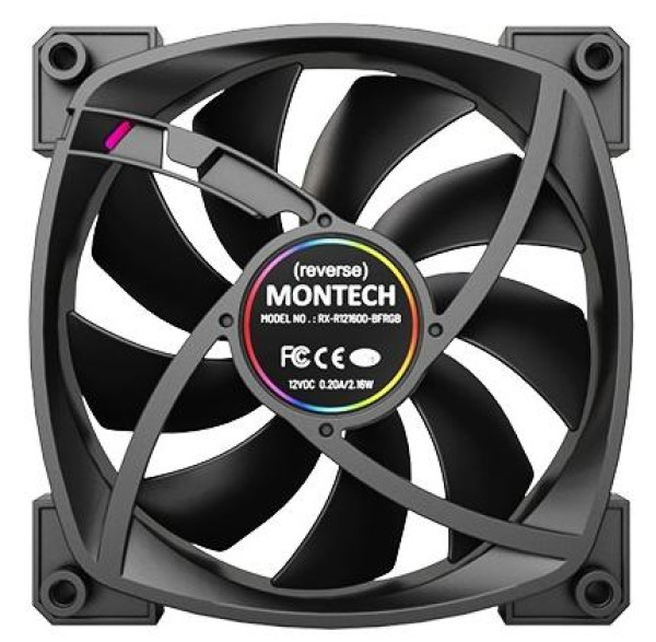 ВЕНТИЛЯТОР ДЛЯ ПК MONTECH RX120 PWM 3 IN 1 BLACK (B31) 5