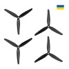 ПРОПЕЛЛЕРЫ ДЛЯ КВАДРОКОПТЕРА PROP UA CF10Х5X3 2СW + 2CCW (CF10Х5) 0