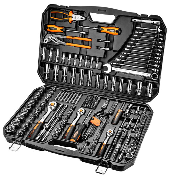 НАБІР ІНСТРУМЕНТІВ NEO TOOLS 1/2, 1/4, 3/8, 233ШТ (10-078 ) 1