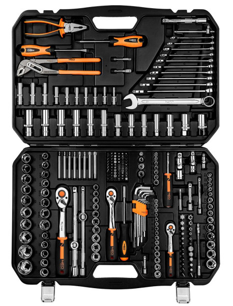 НАБІР ІНСТРУМЕНТІВ NEO TOOLS 1/2, 1/4, 3/8, 233ШТ (10-078 ) 2