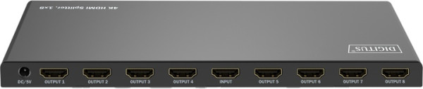 СПЛИТТЕР DIGITUS DS-55338 HDMI (INX1 - OUTX8), 4K 3