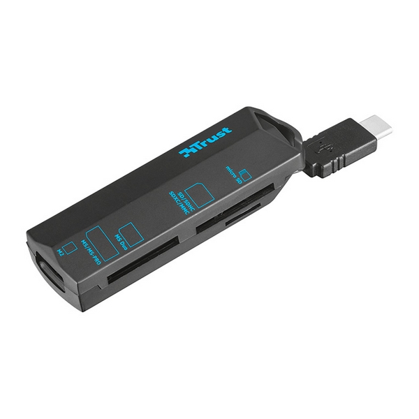 КАРТРИДЕР USB = MICROSD/SD/MS/M2 TRUST TYPE-C CARDREADER 0