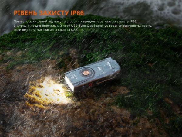 ЛІХТАРИК FENIX E06R TURQUOISE (E06R-TQ) 2